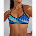 TYR Riptidal Trinity teal/narancs színű fürdőruha felső 5