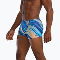 Férfi úszó boxeralsó TYR Durafast Elite Riptidal Square Leg teal/orange 6