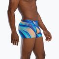 Férfi úszó boxeralsó TYR Durafast Elite Riptidal Square Leg teal/orange 7
