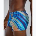 Férfi úszó boxeralsó TYR Durafast Elite Riptidal Square Leg teal/orange 10