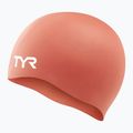 Úszósapka TYR Wrinkle Free Silicone coral/white