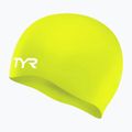 Gyerek úszósapka TYR Wrinkle-Free Silicone limelight