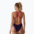 Női egyrészes úszódressz TYR Durafast Elite Wide Strap Openbackfit navy/pink 2