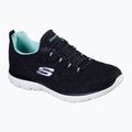 Női edzőcipő SKECHERS Summits Leopard Spot fekete/aqua 7