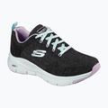 Női edzőcipő SKECHERS Arch Fit Comfy Wave fekete/lila 7