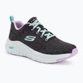 Női edzőcipő SKECHERS Arch Fit Comfy Wave fekete/lila