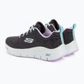 Női edzőcipő SKECHERS Arch Fit Comfy Wave fekete/lila 3