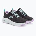Női edzőcipő SKECHERS Arch Fit Comfy Wave fekete/lila 4