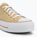 Converse női tornacipő Chuck Taylor All Star Lift Platform Herringbone Stripe utility sunflower/trek tan 7