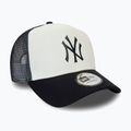 New Era Team Block Trucker baseballsapka NYY fekete/fehér