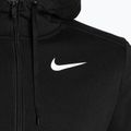 Férfi Nike Dri-Fit kapucnis fitnesz teljes cipzáras fleece pulóver fekete/fehér 3