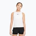 Gyermek teniszpóló Nike Victory white/white/black