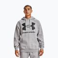 Under Armour férfi kapucnis pulóver Rival Fleece Big Logo Hd szürke 1357093