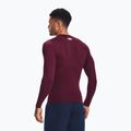 Under Armour férfi edző hosszú ujjú Ua HG Armour Comp LS gesztenyebarna/fehér 2