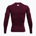 Under Armour férfi edző hosszú ujjú Ua HG Armour Comp LS gesztenyebarna/fehér 5