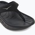 Női HOKA Ora Recovery Flip Flops fekete/sötét sirály szürke 7