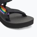 Női Teva Midform Universal Pride fekete szivárványos szandálok 7