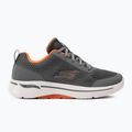Férfi SKECHERS Go Walk Arch Fit Idyllic faszén/fehér/narancs cipő 2