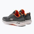 Férfi SKECHERS Go Walk Arch Fit Idyllic faszén/fehér/narancs cipő 3