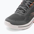 Férfi SKECHERS Go Walk Arch Fit Idyllic faszén/fehér/narancs cipő 8