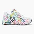 SKECHERS női cipő JGoldcrown Uno Spread The Love fehér/multicolor 2