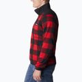 Columbia Sweater Weather II Nyomtatott hegyi piros kockás nyomtatott férfi trekking pulóver 3