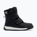 Sorel Whitney II Strap WP junior hócipő fekete/tengeri só 7