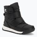 Sorel Whitney II Strap WP junior hócipő fekete/tengeri só