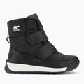 Sorel Whitney II Strap WP junior hócipő fekete/tengeri só 2