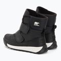 Sorel Whitney II Strap WP junior hócipő fekete/tengeri só 3