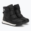 Sorel Whitney II Strap WP junior hócipő fekete/tengeri só 4