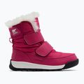 Gyermek túrabakancs Sorel Whitney II Strap Wp kaktusz rózsaszín/fekete 7