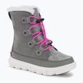 Sorel Sorel Explorer Lace quarry/bright levendula junior hócsizma