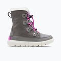 Sorel Sorel Explorer Lace quarry/bright levendula junior hócsizma 7