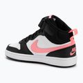 Nike Court Borough Mid 2 fekete/sunset pulse/fehér gyerekcipő 3