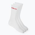 Zokni Wilson Crew Logo 3 pairs bright white