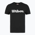 Női tenisz póló Wilson Team Graphic Script W fekete script