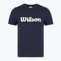 Női tenisz póló Wilson Team Graphic Script W klasszikus tengerészkék script