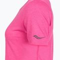 Női futópóló Saucony Stopwatch SS fukszia heather 4