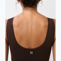 Sportmelltartó Sweaty Betty Stamina Seamless Scoop espresso brown 4