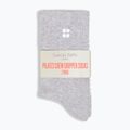Női zokni Sweaty Betty Pilates Crew Gripper 2 pary light grey marl 2