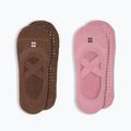 Női zokni Sweaty Betty Ballet Gripper 2 pary decopink chestnutbrown
