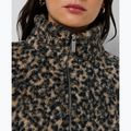 Női pulóver Sweaty Betty Plush Contrast Zip Up Fleece brown ink leopard print 5