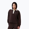 Női pulóver Sweaty Betty Revive Rugby espresso brown