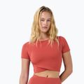 Női jóga póló Sweaty Betty All Day Wrap terrazzo red