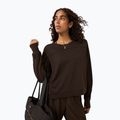 Női pulóver Sweaty Betty After Class Yoke Crop espresso brown