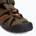 Gyerek szandálok KEEN Seacamp II CNX dark olive/gold flame 7