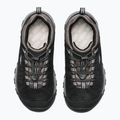 Gyermek túracipő KEEN Targhee IV Low Waterproof fekete/acél szürke 6