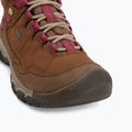Női túracipők KEEN Targhee IV Mid Wp bison/beaujolais 7