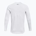 Férfi edző hosszú ujjú póló Under Armour CG Armour Fitted Crew white/black 2